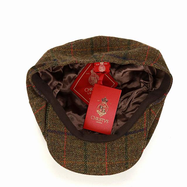 CHRISTYS LONDON キャスケット 秋 冬 メンズ クラシック 帽子 キャスケット帽 チェック柄 英国 ブラ CHRISTYS LONDON キャスケット 秋 冬 メンズ クラシック 帽子
