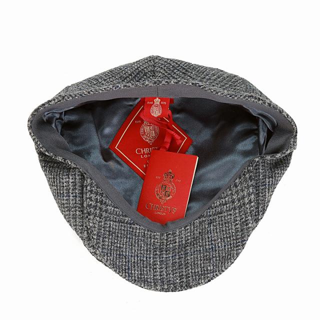 CHRISTYS LONDON 帽子 ウール ハンチング 大きいサイズ クリスティーズ 帽子 秋 冬 メンズ ツイード_5
