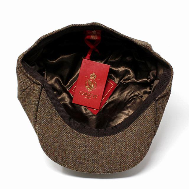 秋 冬 CHRISTYS LONDON ツイード キャスケット 八枚接ぎ 八方