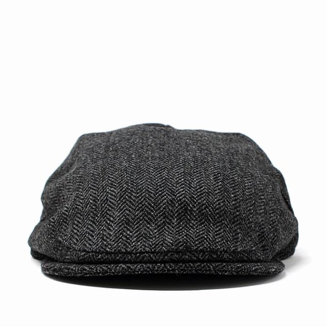 帽子 秋冬 ハンチング クリスティーズ CHRISTYS LONDON メンズ ウール ヘリンボーン HERRINGBONE 灰色_3