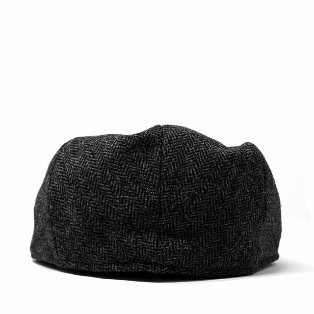 帽子 秋冬 ハンチング クリスティーズ CHRISTYS LONDON メンズ ウール ヘリンボーン HERRINGBONE 灰色_4