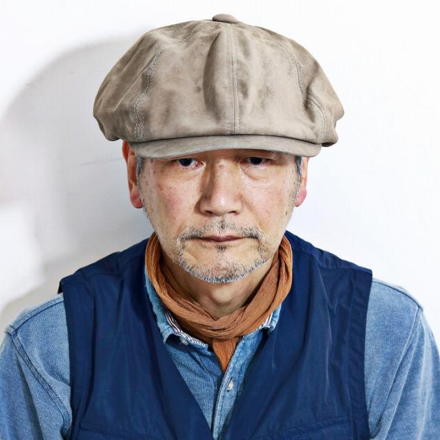 レザーキャスケット 牛革 ぼうし リアルレザー キャスケット ヌバック レザー ファットモゥ&サ_7