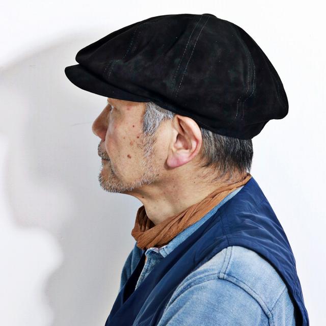 ヌバック レザー キャスケット ファットモゥ&サンズ 男 FAT MOE&SONS メンズ 牛革 ぼうし リアルレ_8