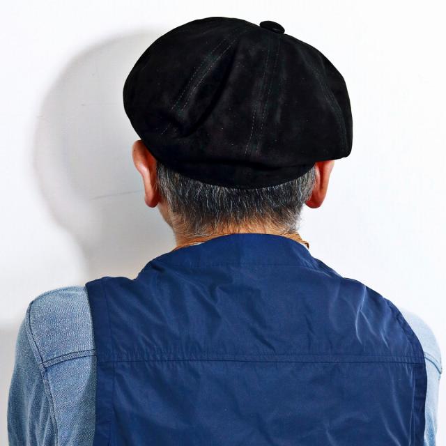 ヌバック レザー キャスケット ファットモゥ&サンズ 男 FAT MOE&SONS メンズ 牛革 ぼうし リアルレ_9