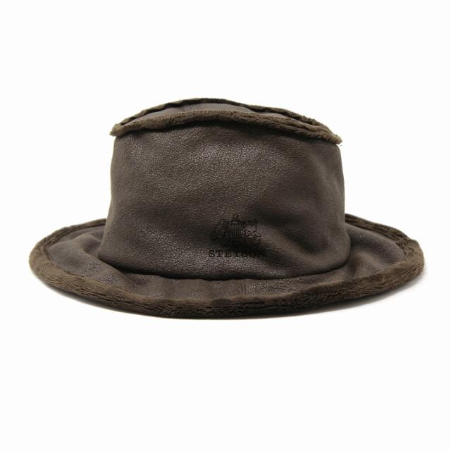 ステットソン ハット レディース 秋 冬 帽子 日本製 フェイクレザー ダウンハット STETSON フェイ ステットソン ハット レディース 秋 冬 帽子 日本製 フェイクレザー