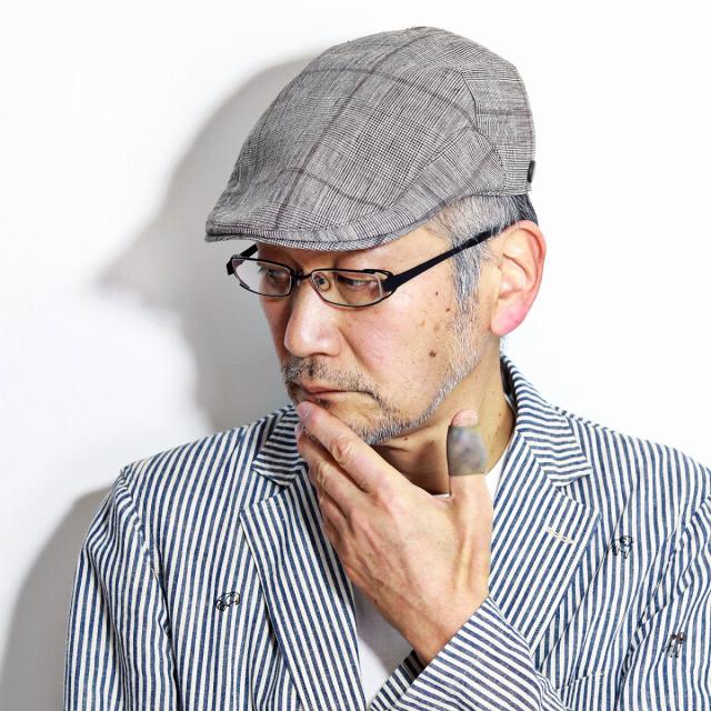 ハンチング メンズ チェック 日本製 大きいサイズ LL 3Lあり アイビーキャップ ロイヤル ステッ