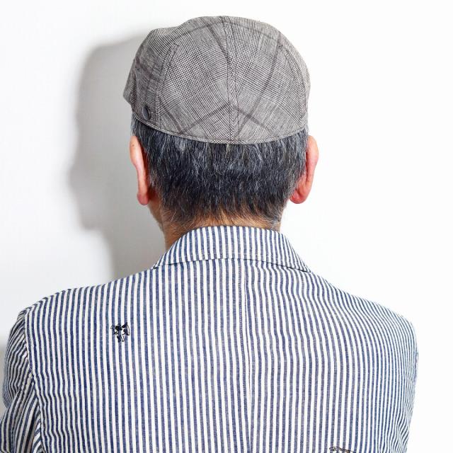 ハンチング メンズ チェック 日本製 大きいサイズ LL 3Lあり アイビーキャップ ロイヤル ステッ_9