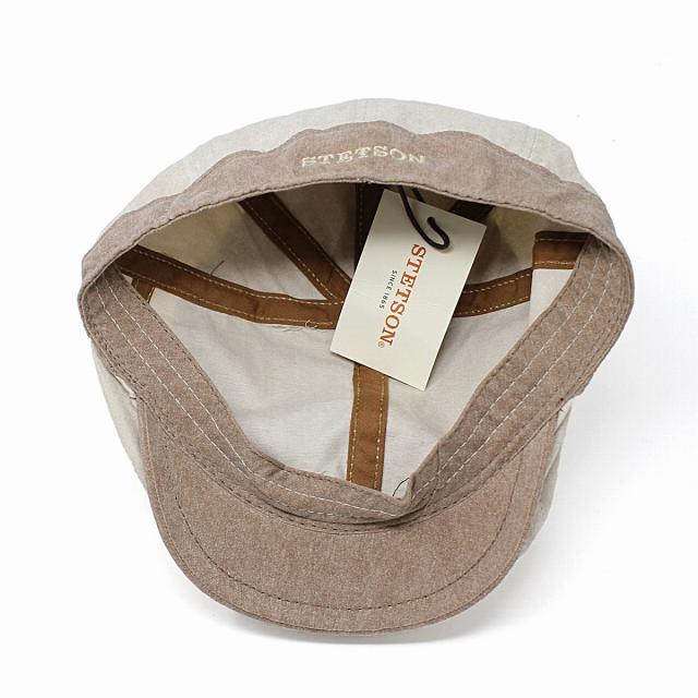 ハンチング メンズ 春 夏 stetson 帽子 2トーンカラー ハンチング帽 大きいサイズ ヘリンボンコッ_6