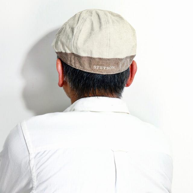 ハンチング メンズ 春 夏 stetson 帽子 2トーンカラー ハンチング帽 大きいサイズ ヘリンボンコッ_9