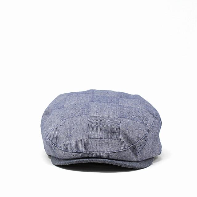 ヘリンボーン チェック柄 コットン100 ハンチング ブロックチェック stetson メンズ 春 夏 STETSON_3