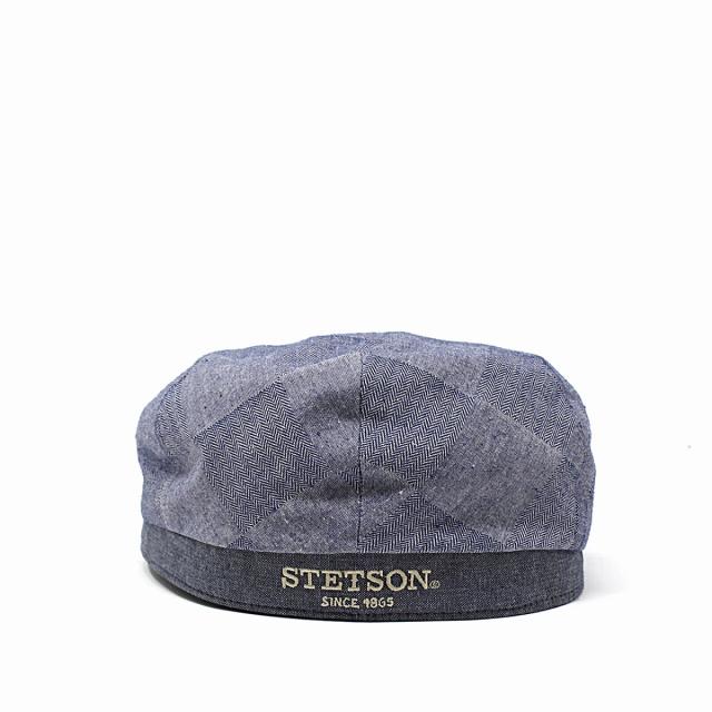 ヘリンボーン チェック柄 コットン100 ハンチング ブロックチェック stetson メンズ 春 夏 STETSON_4