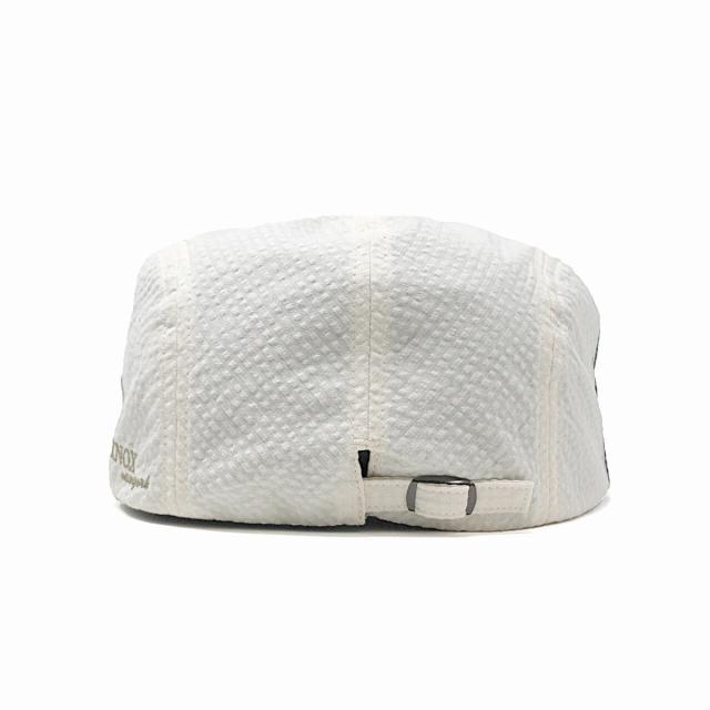KNOX 春 夏 帽子 ノックス しじら織り ハンチング メンズ コットン ハンチング帽 サッカー素材 Iv_4