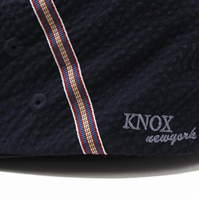 ハンチング しじら織り メンズ ノックス 帽子 サッカー素材 コットン