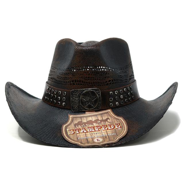 カリフォルニアハット カウボーイハット バンゴラ草 帽子 コロンビア製 星 デザイン ベルト ス カリフォルニアハット カウボーイハット バンゴラ草 帽子 コロンビア製