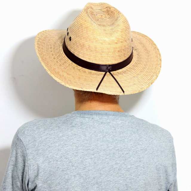 麦わら帽子 メンズ アウトバック 貝葉 中折れ帽 California Hat