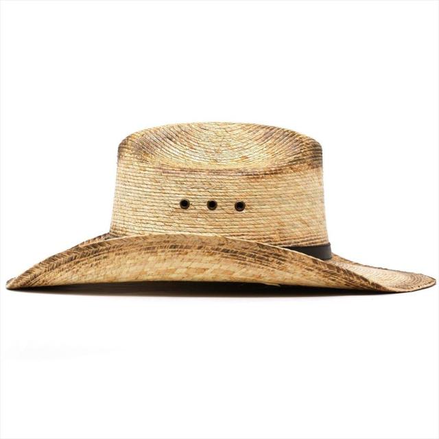 カウボーイ ハット メンズ ウエスタンハット California Hat パームリーフ ワイルド ヴィンテージ風 帽子 男性用 テンガロンハット ヤシ メキシカン_1