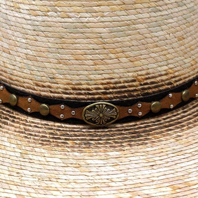 カウボーイ ハット メンズ ウエスタンハット California Hat パームリーフ ワイルド ヴィンテージ風 帽子 男性用 テンガロンハット ヤシ メキシカン_4