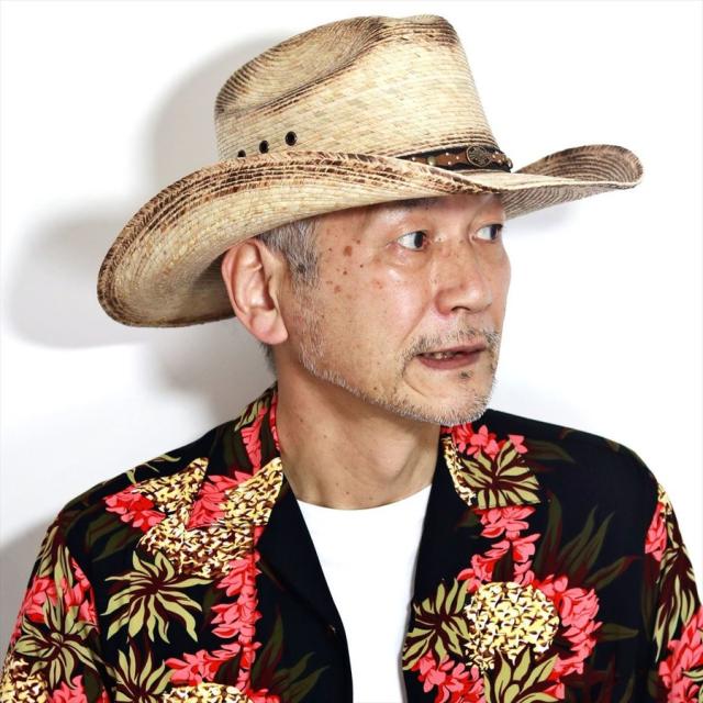 カウボーイ ハット メンズ ウエスタンハット California Hat パームリーフ ワイルド ヴィンテージ風 帽子 男性用 テンガロンハット ヤシ メキシカン_7