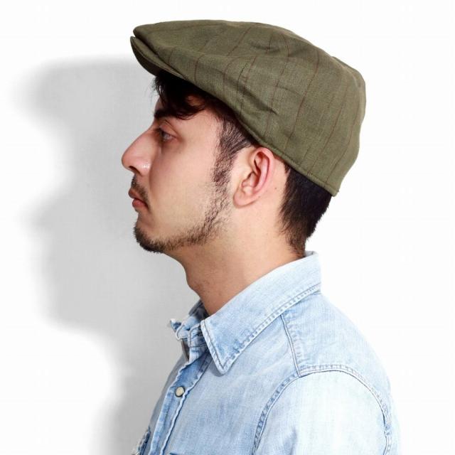 クリスティーズ ハンチング ストライプ メンズ 春 夏 リネン CHRISTYS' LONDON 帽子 8方ハンチング 紳士 Ivy cap 海外ブランド トラディショナル カーキ クリスティーズロンドン 贈り物 父の日 ギフト 誕生日 プレゼント ラッピング無料 送料無料_10