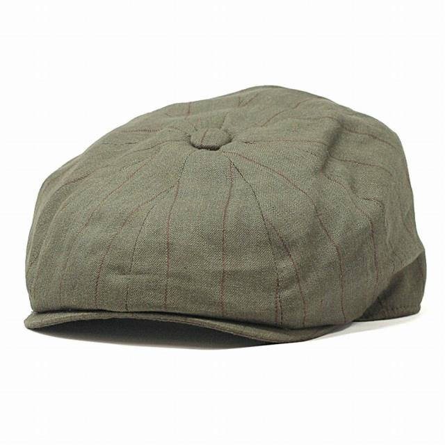 クリスティーズ ハンチング ストライプ メンズ 春 夏 リネン CHRISTYS' LONDON 帽子 8方ハンチング 紳士 Ivy cap 海外ブランド トラディショナル カーキ クリスティーズロンドン 贈り物 父の日 ギフト 誕生日 プレゼント ラッピング無料 送料無料_6