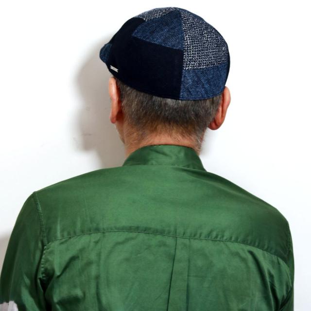DAKS ダックス ハンチング メンズ 大きいサイズ ハンチング帽 パッチワーク 帽子 メンズ 日よけ 春夏 アイビーキャップ ブランド 日本製 紳士 ネイビー グレー 40代 50代 60代 父の日 ギフト 男性 誕生日 お父さん プレゼント 帽子通販_15