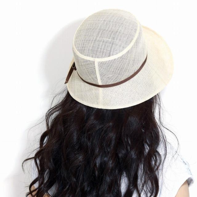 DAKS ハット シナマイ オブザーハット 麻 春夏 ダックス レディース 帽子 マニラ麻 つば広ハット リボン 涼しい 日よけ ミセスハット 上品 麦わら帽子 透け感 軽量 日本製 天然繊維 オフホワイト ベージュ ナチュラル 母の日 ギフト 女性 誕生日 プレゼント 帽子_9