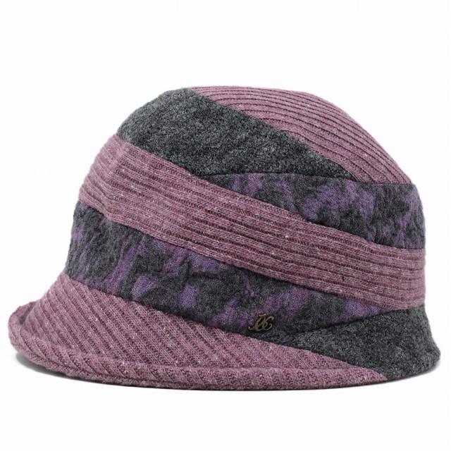 レディース 帽子 切り替えデザイン エリートシャポー ハット パッチ