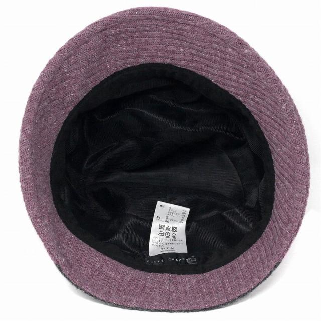 レディース 帽子 切り替えデザイン エリートシャポー ハット パッチ