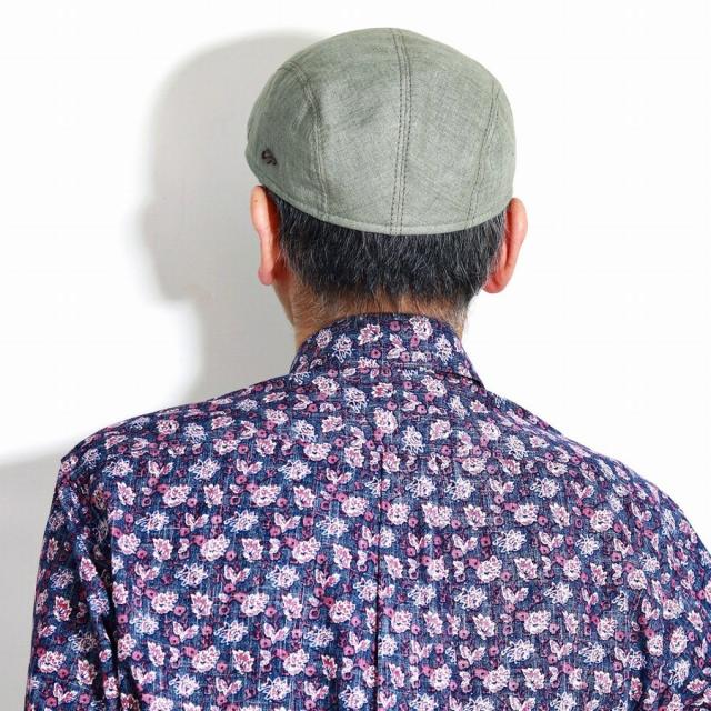 アウトドア 帽子 UV40+ 日焼け対策 ゴットマン ハンチング 麻 春 夏 メンズ リネン100% Gottmann アイビーキャップ 大きいサイズ Ivy cap シンプル 無地 57cm 58cm 60cm 62cm 64cm UVプロテクト カーキ 父の日 ギフト プレゼント 帽子通販 男性 プレゼント_9