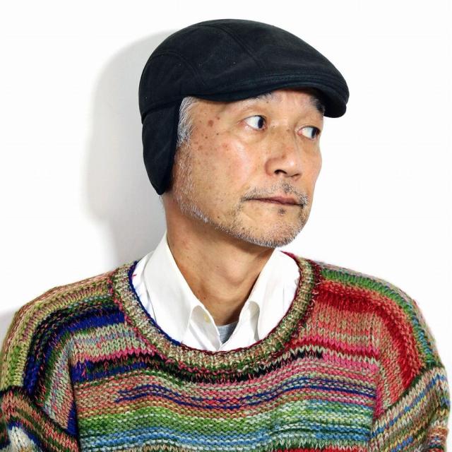 ゴットマン ハンチング 耳あて 防寒 大きいサイズ 黒 帽子 イヤーフラップ付き 裏地ボア ドイツ ハットブランド Gottmann 秋冬 アイビーキャップ 内耳付き 耳まであったかい帽子 ブラック 父の日 ギフト プレゼント 帽子通販 男性 プレゼント_10