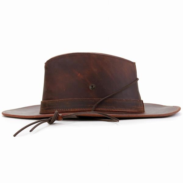 本革 ウエスタン ハット レザー カウボーイ HENSCHEL 牛革 秋冬