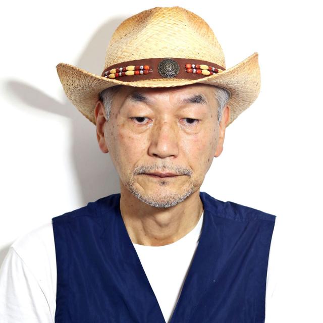 ラフィア ウエスタンハット メンズ 春夏 麦わら帽子 HENSCHEL ハット 大きいサイズ ストローハット 帽子 涼しい ウッドビーズ Mサイズ Lサイズ XLサイズ / ナチュラル［ straw hat ］［ cowboy hat］/ ギフト プレゼント 誕生日 ラッピング無料_9