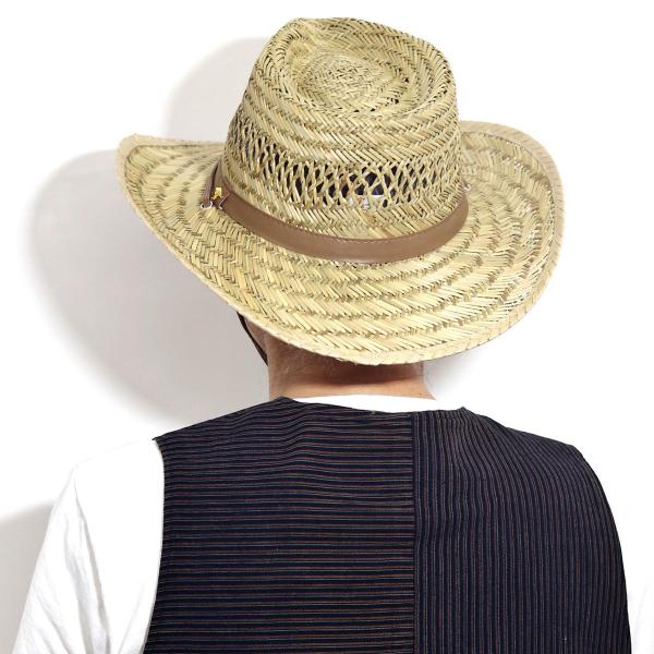 麦わら 帽子 メンズ 夏 涼しいストローハット Dorfman Pacific テンガロン つば広 ハット 春夏 メンズ アメカジ 小物 カウボーイハット［ cowboy hat ］父の日 ギフト 男性 誕生日 プレゼント ラッピング無料 送料無料_10