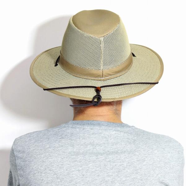 ヘンシェル 帽子 パッカプル マニッシュハット メンズ 大きいサイズ 春 夏 アウトドア 紐付き ハット S M L XL 2XL 3XL HENSCHEL ハット アメリカ メッシュ 涼しい つば広 日よけ mannish hat / カーキ 父の日 ギフト プレゼント ラッピング無料 敬老の日_9