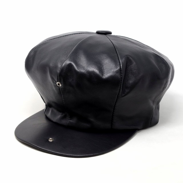 公式販売中 NEW YORK HAT ラムレザーキャスケット usa製 - 帽子