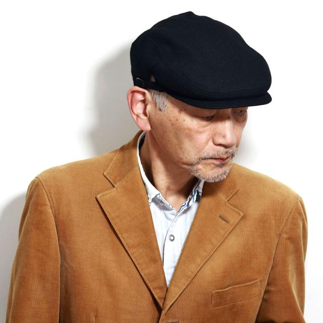 ハンチング 帽子 メンズ 秋冬 千鳥格子 ハンチング帽子 紳士 シェットランドウール KNOX サイドベルト ノックス チェック ブラック シンプル ブラック/チェック［ ivy cap ］30代 40代 50代 60代 ファッション 男性 帽子 通販 送料無料_15