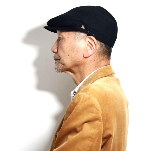 ハンチング 帽子 メンズ 秋冬 千鳥格子 ハンチング帽子 紳士 シェットランドウール KNOX サイドベルト ノックス チェック ブラック シンプル ブラック/チェック［ ivy cap ］30代 40代 50代 60代 ファッション 男性 帽子 通販 送料無料_17