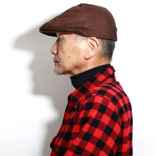 ハンチング帽子 メンズ ノックス 紳士帽子 ハンチング帽 メンズ ウォッシャブルレザー ハンチング メンズ 本革製 アイビーキャップ KNOX 牛革 帽子 メンズ 58cm 60cm / ブラック ブラウン［ ivy cap ］30代 40代 50代 60代 ファッション 男性 帽子 通販 送料無料 父の日_13