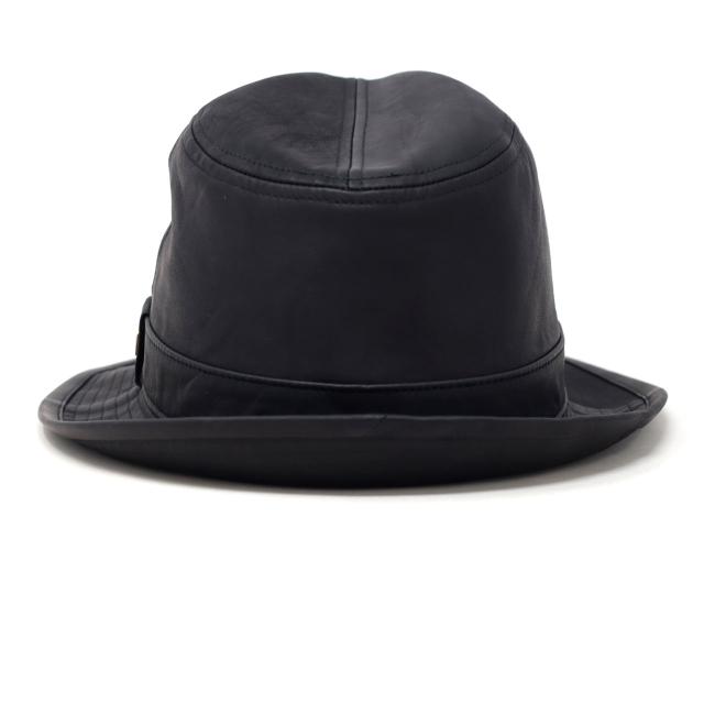 ウォッシャブルレザー マニッシュハット レザーハット メンズ ハット