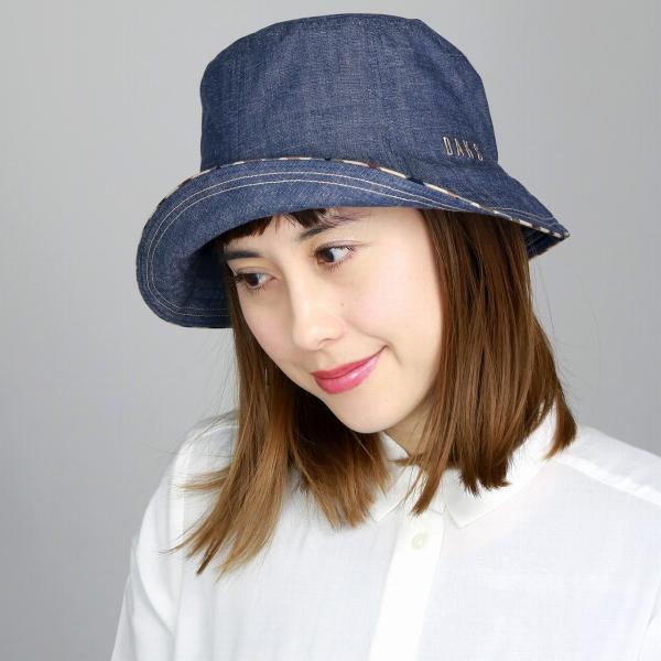 DAKS ダックス ハット レディース 帽子 紫外線対策 春夏 コットン100
