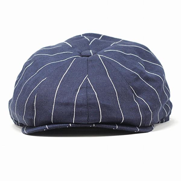 CHRISTYS' LONDON ストライプ柄 8方ハンチング 春 夏 クリスティーズ リネン 帽子 Ivy cap 海外ブランド メンズ トラディショナル 紺 ネイビー [ ivy cap ] クリスティーズロンドン 贈り物 父の日 ギフト 誕生日 プレゼント ラッピング無料 送料無料 敬老の日_2