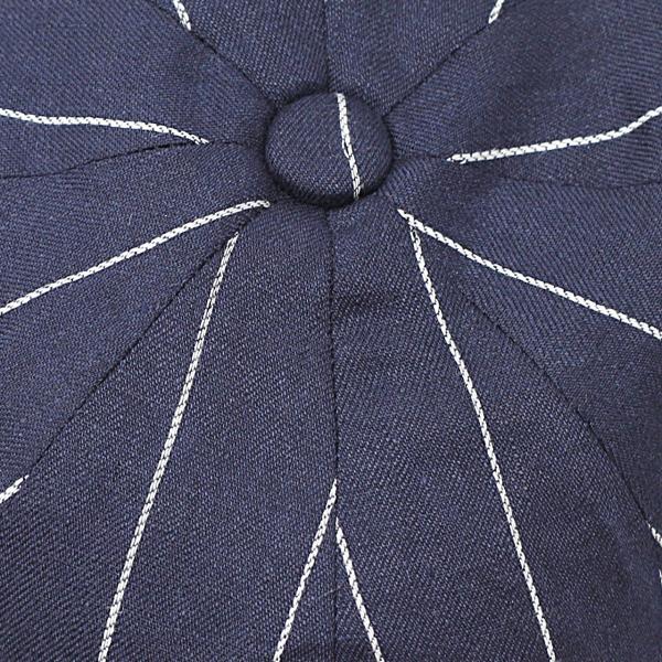 CHRISTYS' LONDON ストライプ柄 8方ハンチング 春 夏 クリスティーズ リネン 帽子 Ivy cap 海外ブランド メンズ トラディショナル 紺 ネイビー [ ivy cap ] クリスティーズロンドン 贈り物 父の日 ギフト 誕生日 プレゼント ラッピング無料 送料無料 敬老の日_4