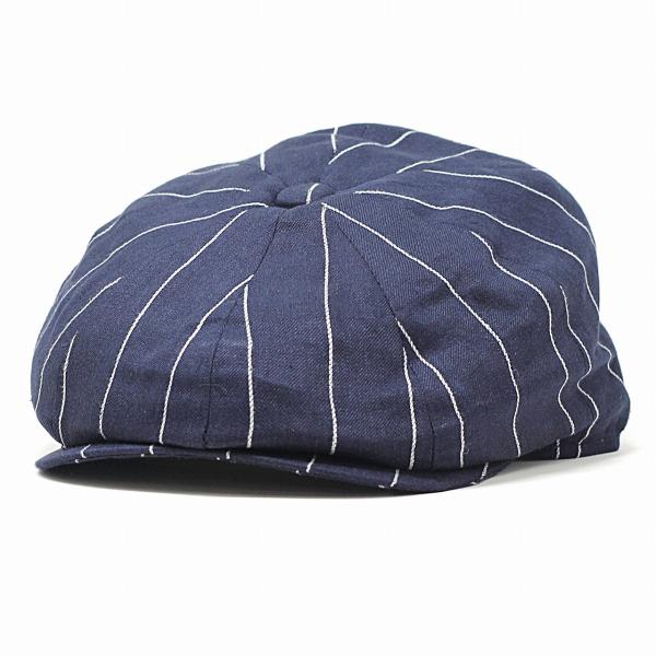 CHRISTYS' LONDON ストライプ柄 8方ハンチング 春 夏 クリスティーズ リネン 帽子 Ivy cap 海外ブランド メンズ トラディショナル 紺 ネイビー [ ivy cap ] クリスティーズロンドン 贈り物 父の日 ギフト 誕生日 プレゼント ラッピング無料 送料無料 敬老の日_6