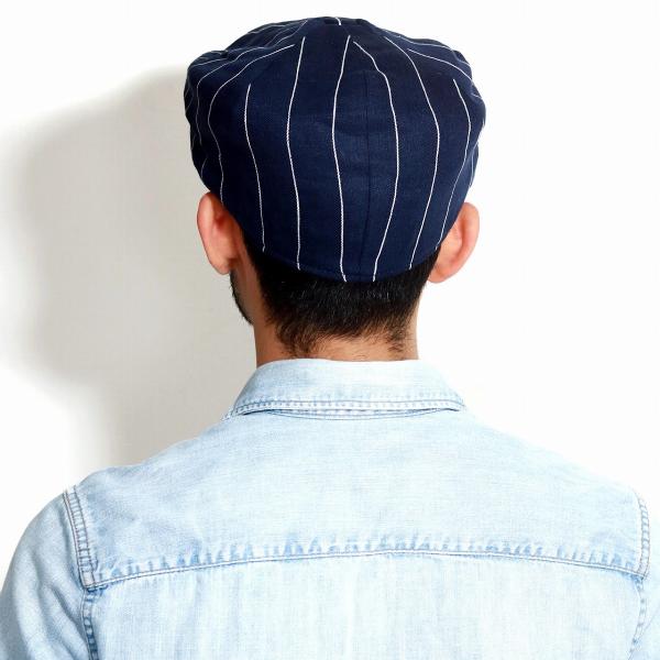 CHRISTYS' LONDON ストライプ柄 8方ハンチング 春 夏 クリスティーズ リネン 帽子 Ivy cap 海外ブランド メンズ トラディショナル 紺 ネイビー [ ivy cap ] クリスティーズロンドン 贈り物 父の日 ギフト 誕生日 プレゼント ラッピング無料 送料無料 敬老の日_9