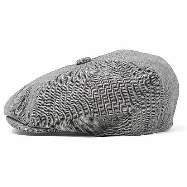 春 夏 CHRISTYS' LONDON ヘリンボーン 8方ハンチング クリスティーズ リネン コットン 帽子 Ivy cap 海外ブランド メンズ トラディショナル 黒 ブラック [ ivy cap ] 父の日 ギフト 誕生日 プレゼント 贈り物 ラッピング無料 敬老の日_1