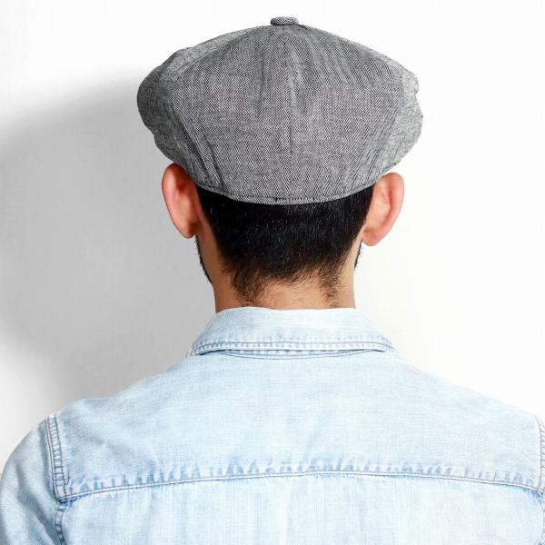 春 夏 CHRISTYS' LONDON ヘリンボーン 8方ハンチング クリスティーズ リネン コットン 帽子 Ivy cap 海外ブランド メンズ トラディショナル 黒 ブラック [ ivy cap ] 父の日 ギフト 誕生日 プレゼント 贈り物 ラッピング無料 敬老の日_12
