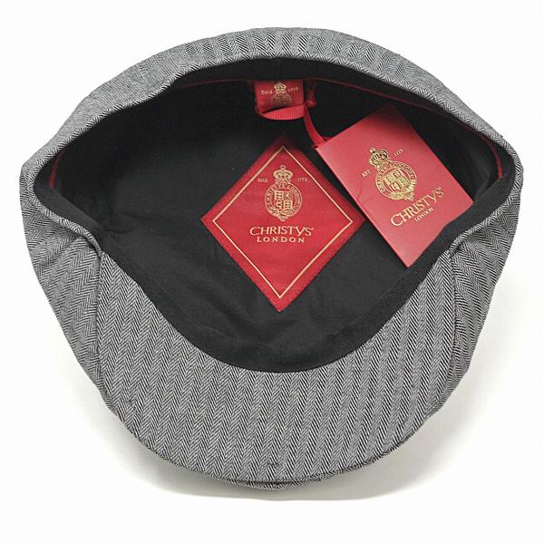 春 夏 CHRISTYS' LONDON ヘリンボーン 8方ハンチング クリスティーズ リネン コットン 帽子 Ivy cap 海外ブランド メンズ トラディショナル 黒 ブラック [ ivy cap ] 父の日 ギフト 誕生日 プレゼント 贈り物 ラッピング無料 敬老の日_5