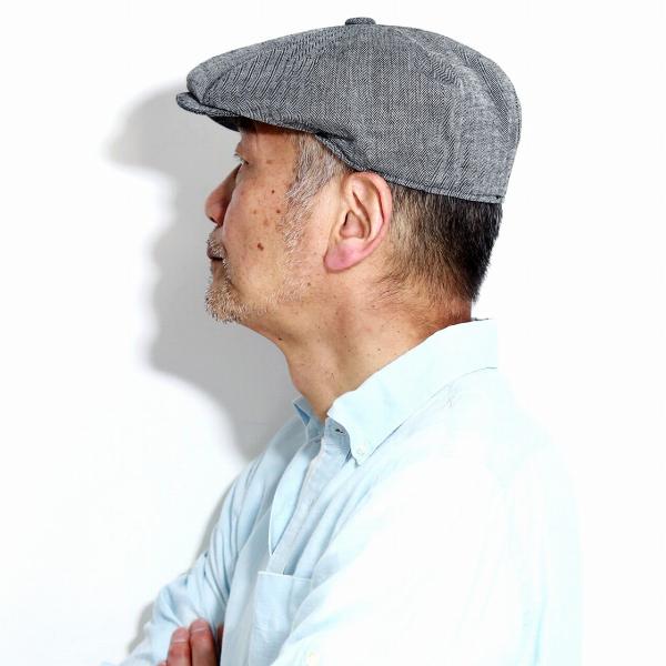 春 夏 CHRISTYS' LONDON ヘリンボーン 8方ハンチング クリスティーズ リネン コットン 帽子 Ivy cap 海外ブランド メンズ トラディショナル 黒 ブラック [ ivy cap ] 父の日 ギフト 誕生日 プレゼント 贈り物 ラッピング無料 敬老の日_7