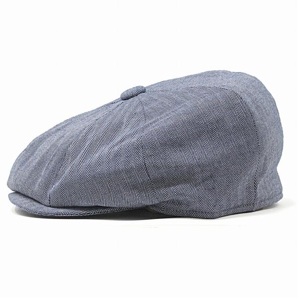 ヘリンボーン 8方ハンチング 春 夏 CHRISTYS' LONDON クリスティーズ リネン コットン 帽子 Ivy cap 海外ブランド メンズ トラディショナル 青 ブルー [ ivy cap ] 父の日 ギフト 誕生日 プレゼント 贈り物 ラッピング無料 敬老の日_1