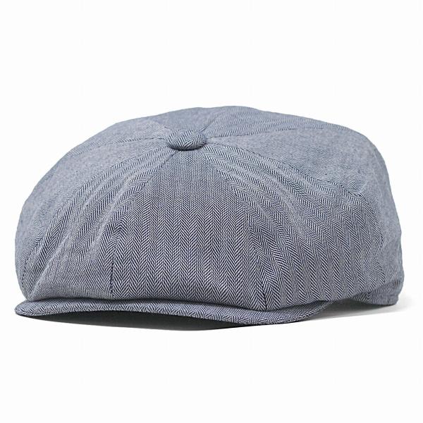 ヘリンボーン 8方ハンチング 春 夏 CHRISTYS' LONDON クリスティーズ リネン コットン 帽子 Ivy cap 海外ブランド メンズ トラディショナル 青 ブルー [ ivy cap ] 父の日 ギフト 誕生日 プレゼント 贈り物 ラッピング無料 敬老の日_6